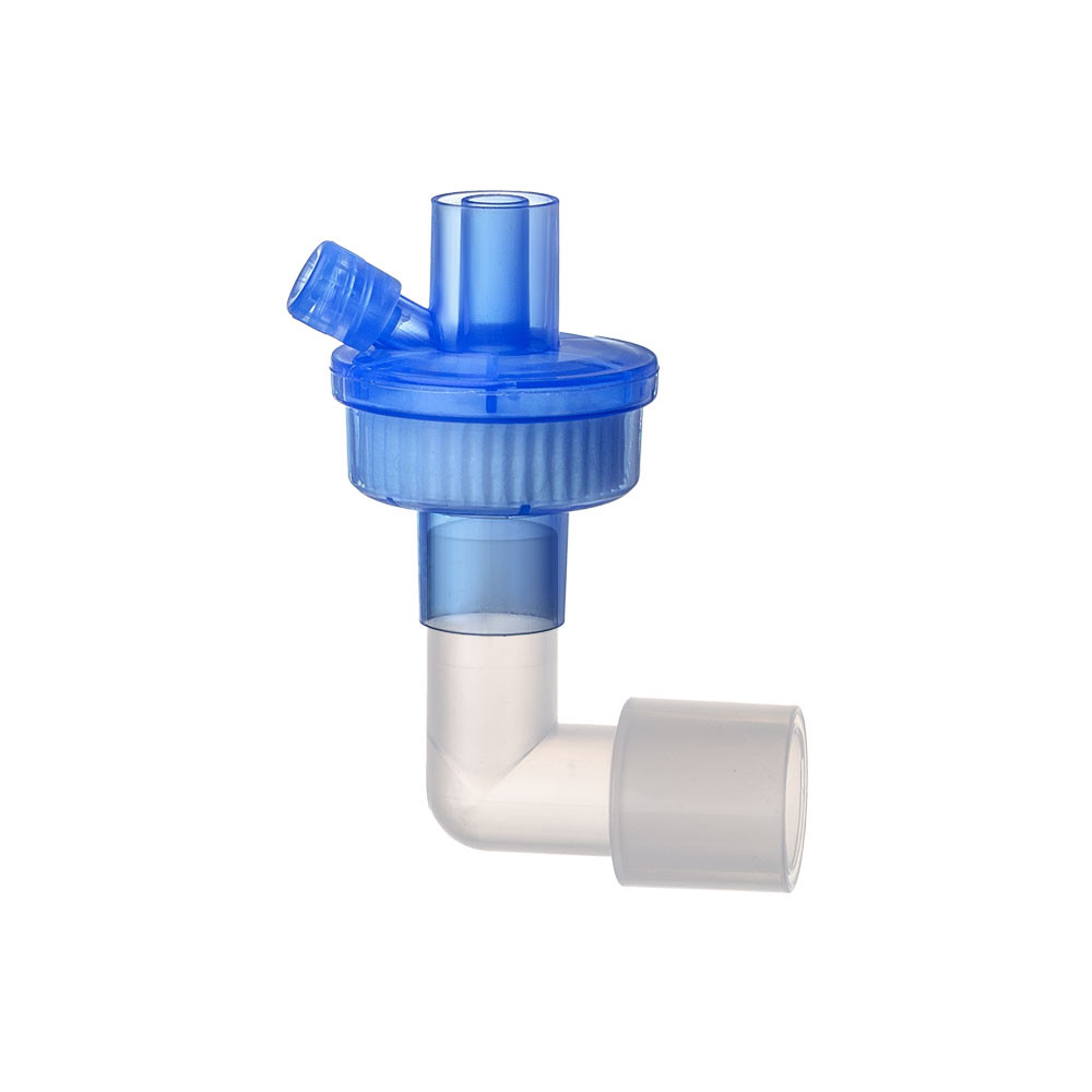 Фильтр дыхательный бактериально-вирусный с тепловлагообменником (HMEF) неонатальный с угловым коннектором