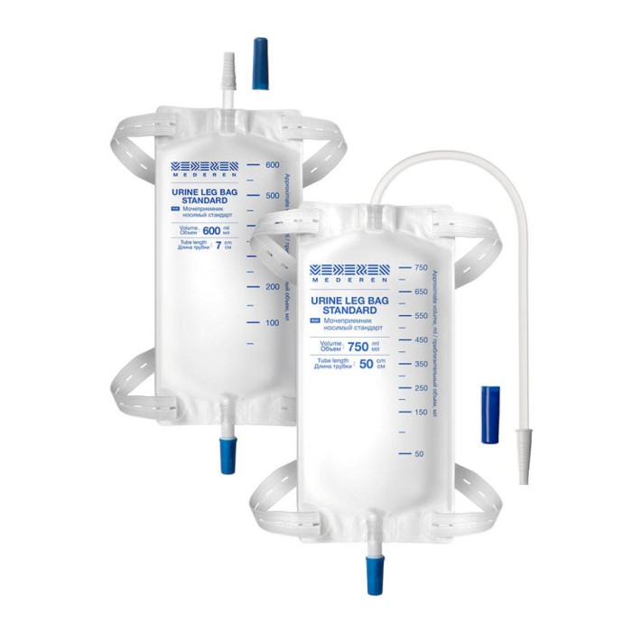 Мочеприемник носимый  Стандарт, объем 750 мл. трубка 50 см.